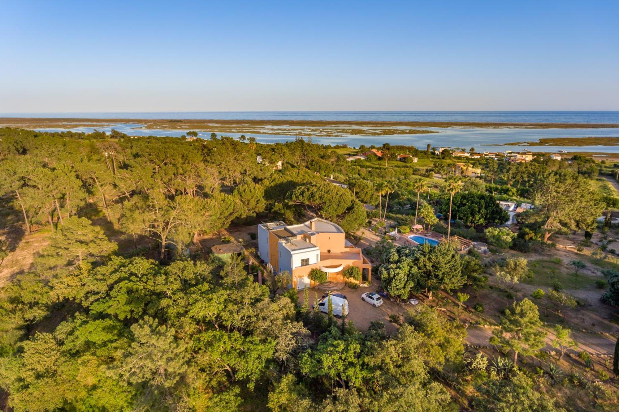 Meia Lua - Your Private Artsy Paradise Overlooking The Ria Formosa With Pool And Sea Views Near Barril Beach, Tavira Luz de Tavira Ngoại thất bức ảnh